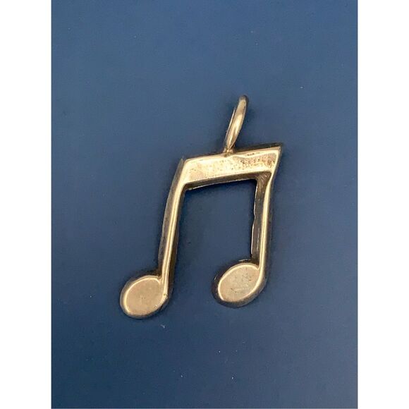 Musical Note .800 Sterling Silver Jewelry Charm #music #band - Picture 2 of 4